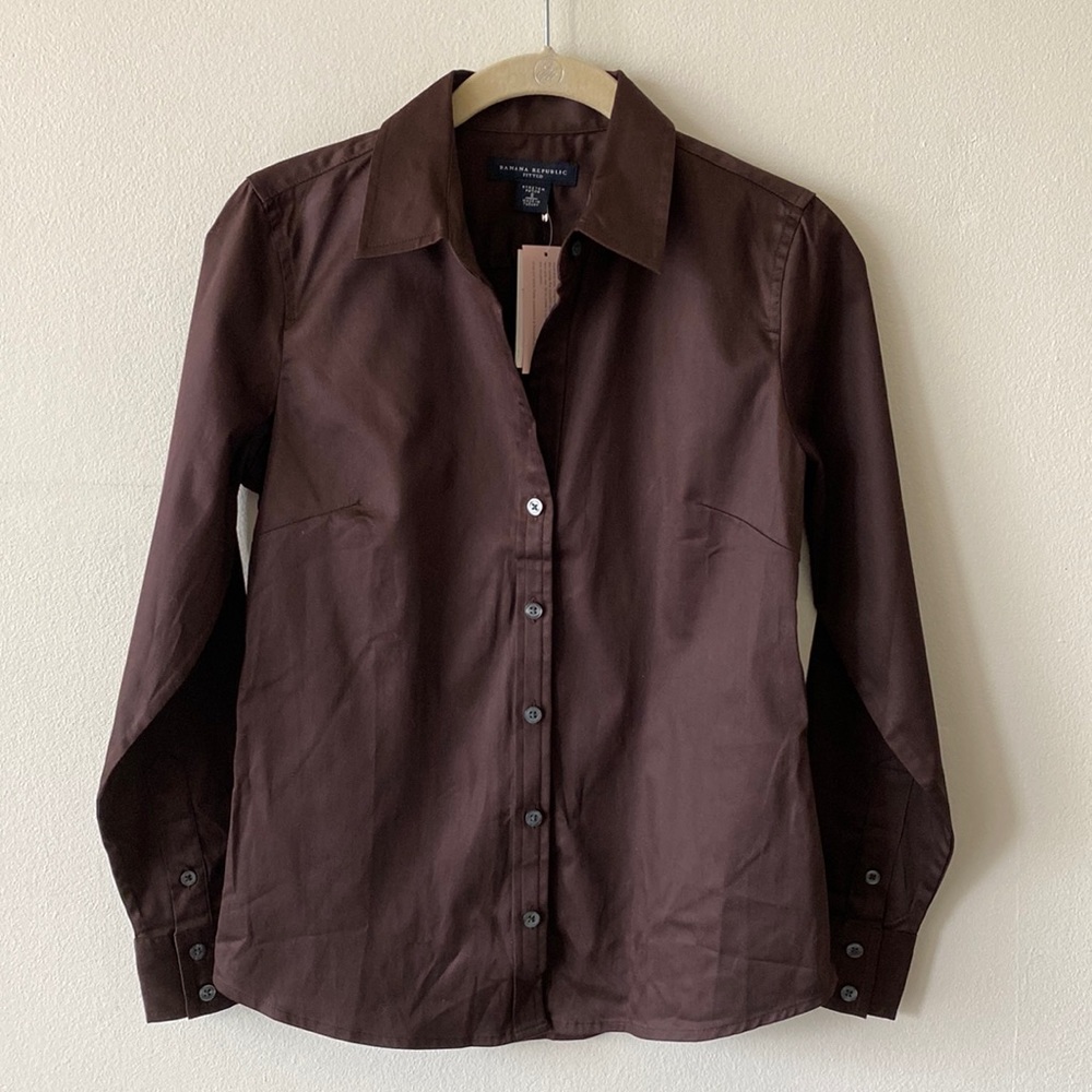 BR Chocolate Brown Fitted Shirt